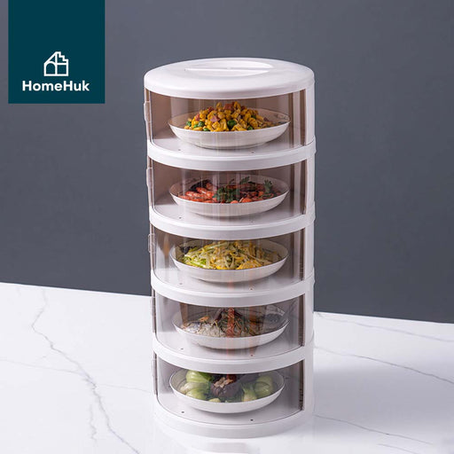 ชั้นเก็บอาหาร 1,3 และ 5 ชั้น รุ่น Plastic Round Food Storage Box - HomeHuk